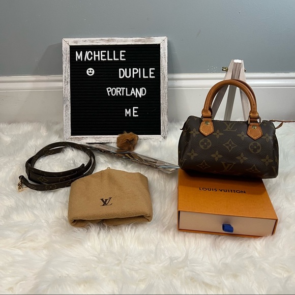 Louis Vuitton Handbags - Louis vuitton MINI SPEEDY WITH AUTHENTIC STRAP(vintage)